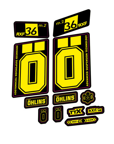 Ohlins rfx fork - rfx, decal