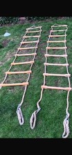 Vintage Old School Gymnasium Rope Ladder 3.3m Long  Two 