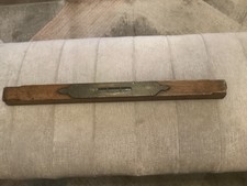 VINTAGE 24” OAK  BRASS