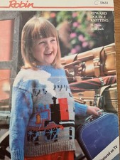 Thomas Tank Engine vintage knitting pattern size 2 years to 10 years Double Knit