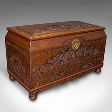 Large Vintage Carved Chest