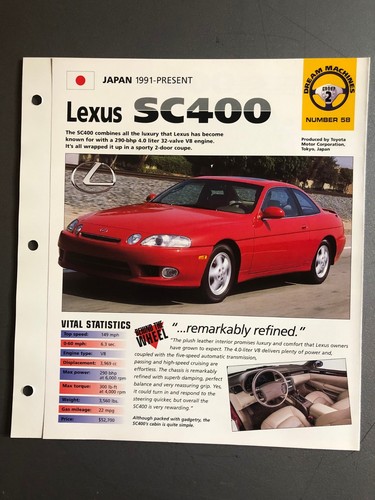 1991 lexus sc400 coupe - coupe, imp
