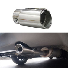 Universal Car Exhaust Muffler Tip Round Stainless Steel Pipe Chrome Tail Throat