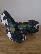 Irregular Choice Black Ascot Ladies Heel Eu36 Uk4