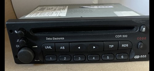 Vauxhall delco cdr500 radio - vauxhall,
