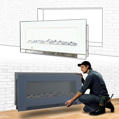 Inch led real flame effect - led,