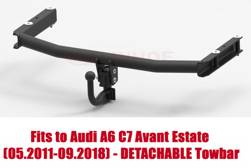 Detachable tow bar - detachable, audi