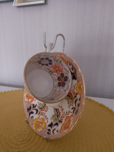 Pretty ornate cup and saucer - cup,