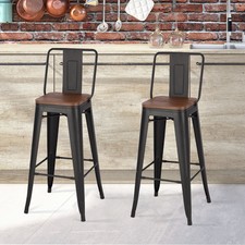 2/4 Pcs Industrial Bar Stools