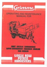 Grimme Potato Harvester Crusader, Cavalier, Mid-Ranger Operators Manual