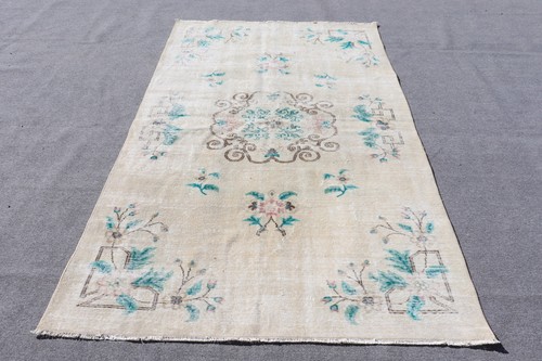 Turkish vintage rug 1x8 - vintage,