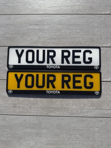 Toyota number plate frames - frames, x2