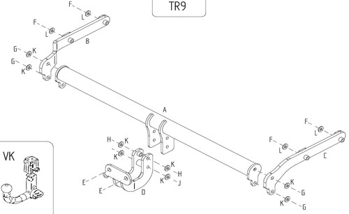 Towtrust fixed flange towbar - towtrust,