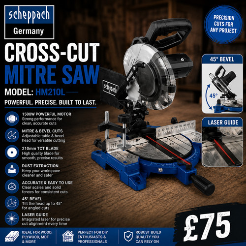 Scheppach hm210l cross cut - hm210l, cross-cut