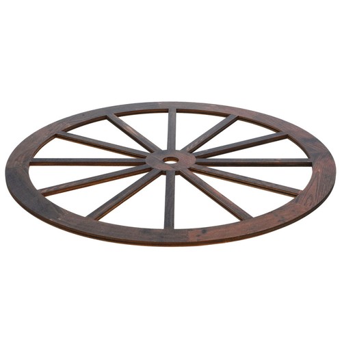 Wooden wagon wheel wall - wooden,