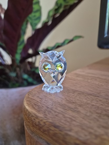 Swarovski crystal small owl - crystal,
