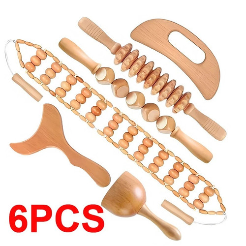 6pcs wood therapy - 6pcs,