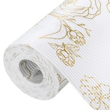 Shelf Liners for Kitchen Cabinets, 11.8 Inch x 29.9 FT, Rose Gold Tone