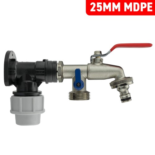 25mm mdpe wall flange kit - wall,