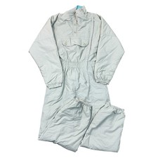 Vintage Ski Suit One Piece 90s Crazy Apres Retro Snow Blue Womens UK12 IT44
