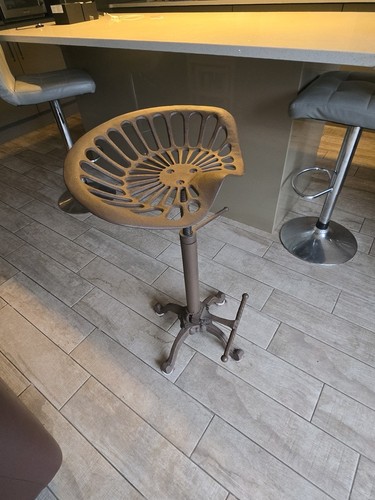 Cast iron bar stool - bar, industrial