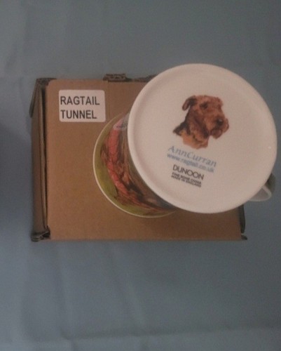 Ceramic mug with airedale - ceramic,