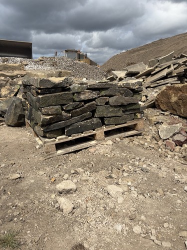 Weatherd dry stone walling