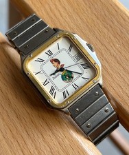 Vintage Sandoz santos Libyan Gadaffi Female Guards/military quartz running men’s