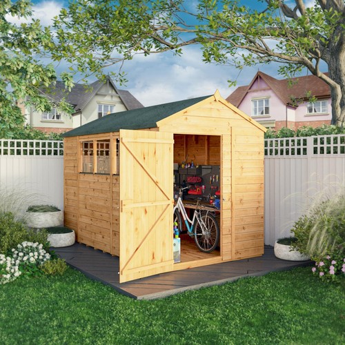 Wooden garden shed - garden,