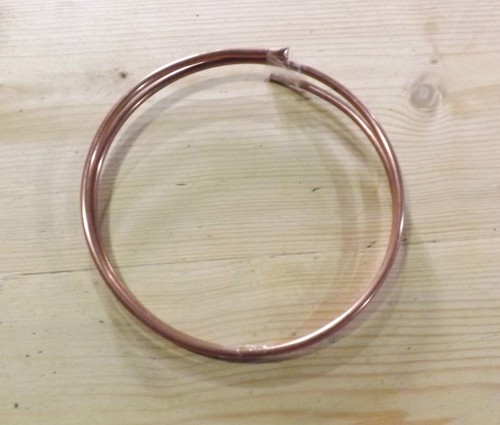 Copper tube pipe x - x, 1'