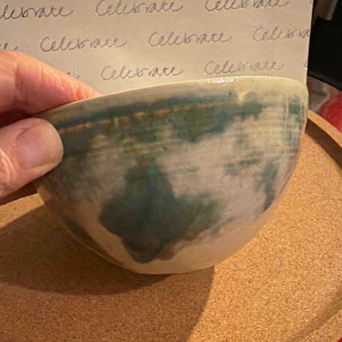Studio pottery bowl - pottery, soft