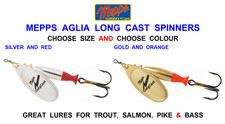 MEPPS AGLIA LONG CAST SPINNER SPINNERBAIT SALMON TROUT PIKE PERCH PREDATOR LURES