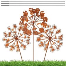 Metal Flower Garden Stake