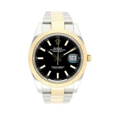 ROLEX DATEJUST 41 BLACK DIAL REF: 126333 GOLD/STEEL 2025 FULL SET