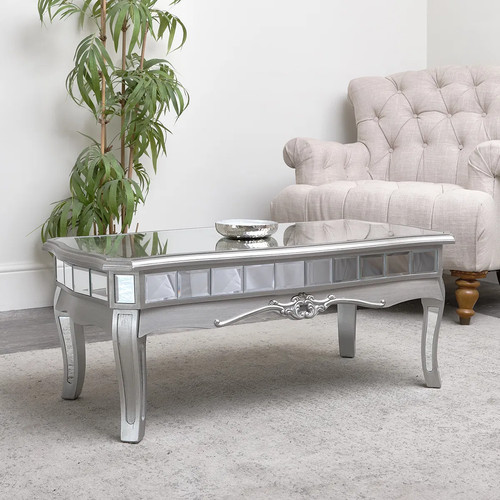Mirrored coffee table tiffany - mirrored,