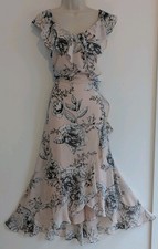 💜 WALLIS SIZE 16 Beautiful Ladies Long Floral Maxi Dress Ref A