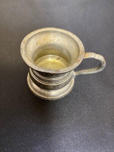 Pewter one sixth gill - , measure