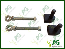 HD Gate Hinge Set. 2x Gate Eye Swing Bolt (19 mm x 150) and 2x Weld on Gate Pin