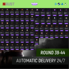 Rust Twitch Drops | Round 39-44 | 68/68 Items | Ships Now⚡