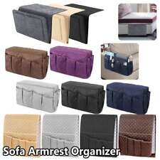 US Sofa Arm Rest TV Remote Control Organizer Holder Caddy Pocket Chair Couch Bag