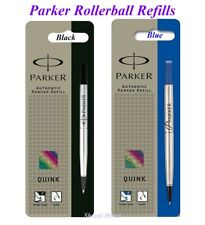 2x Genuine Parker Ultra Fine, Fine or Medium ROLLERBALL Refill BLUE or BLACK