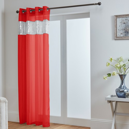 Sparkle voile eyelet curtain - sparkle,