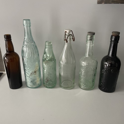Vintage glass bottles - vintage,