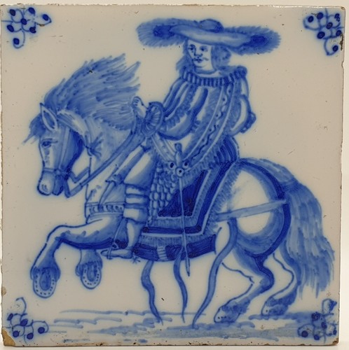 Antique tile dutch - antique, delft