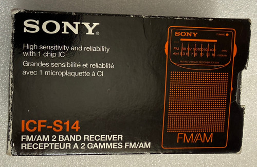Sony icf s14 mini - am/fm, pocket