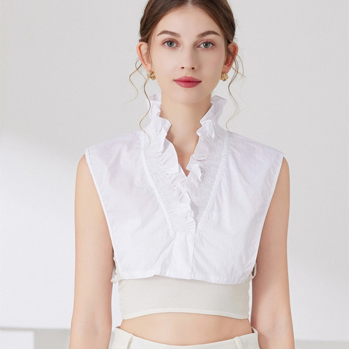 Cotton false collar - collar, fake