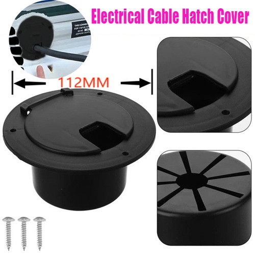 Black round electrical cable - black,