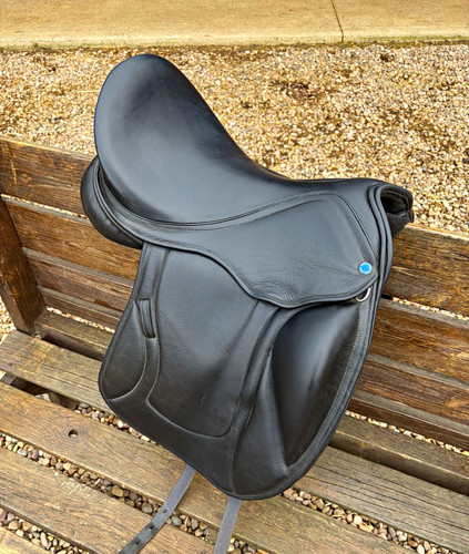 Black leather english horse - leather,