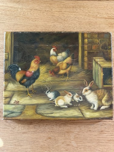 Oil painting after edgar hunt - painting,