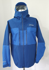 Berghaus Ridgemaster 3 Layer Gore Tex Waterproof Jacket - Blue/Blue - Size Large